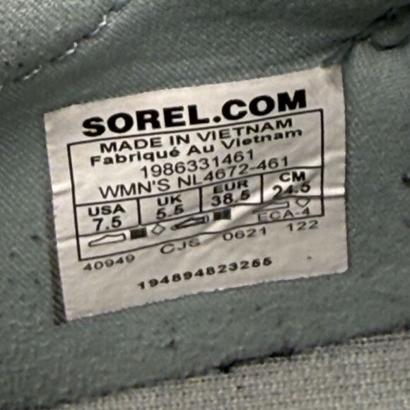Sorel Explorer Blitz Stride Womens Size 7.5 Blue Athletic Sneakers NL4672-461 - Picture 6 of 7